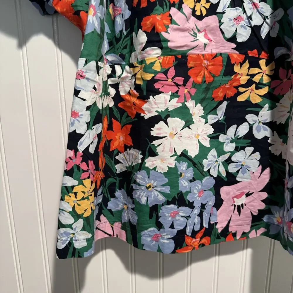 Old Navy Floral Smocked Puff Sleeve Top Plus Size 2X
